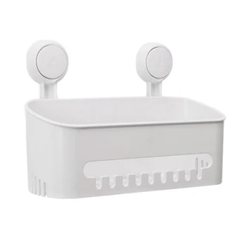 

Vacuum Suction Cup Shower Caddy Removable Wall Shelf Storage Basket for Kitchen Bathroom HFing