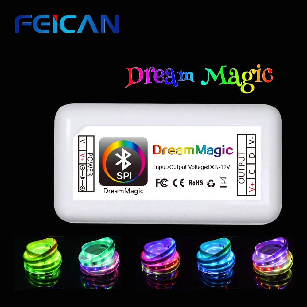 

LED RGB Controller Bluetooth Magic DC12-24V 10A 3CH LED color RGB LED Controller By Android and IOS APP For SMD3528 5050 led