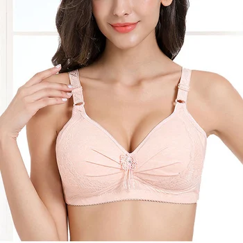 

Underwear Women Bra Push Up B C Cup Wire Free Sexy Lingerie Soft Cotton Gathered Fashion Intimates Bras 2020 New Wholesale Bulk