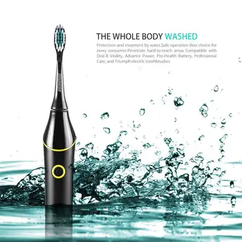 

Sonic Electric Toothbrush Waterproof Prevent Slip Plaque Control Wireless Rechargeable Toothbrush Dental Care