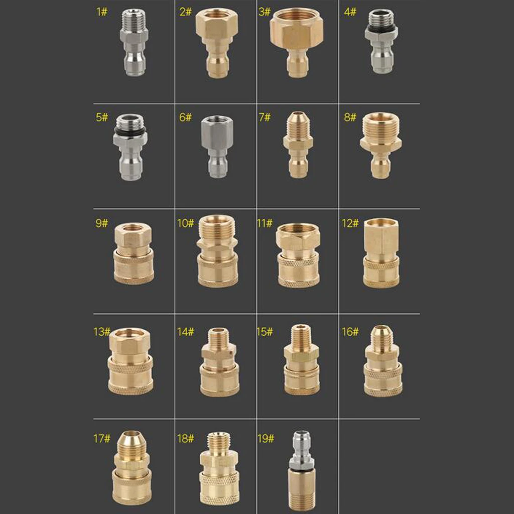 High Pressure Washer Quick-Disconnect Couplings Female Connectors High Pressure Washer Quick-Disconnect Couplings Female Connectors