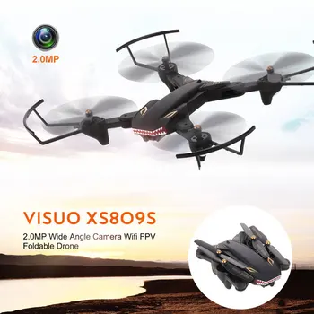 

XS809S quadrocopter WiFi Wide Angle 2 Megapixel Version Shark Head cartoon drone with camera Foldable Drones Quadcopter RC Dron