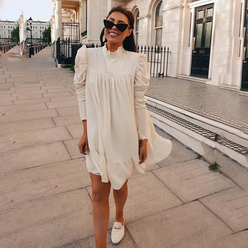 short white vintage dress
