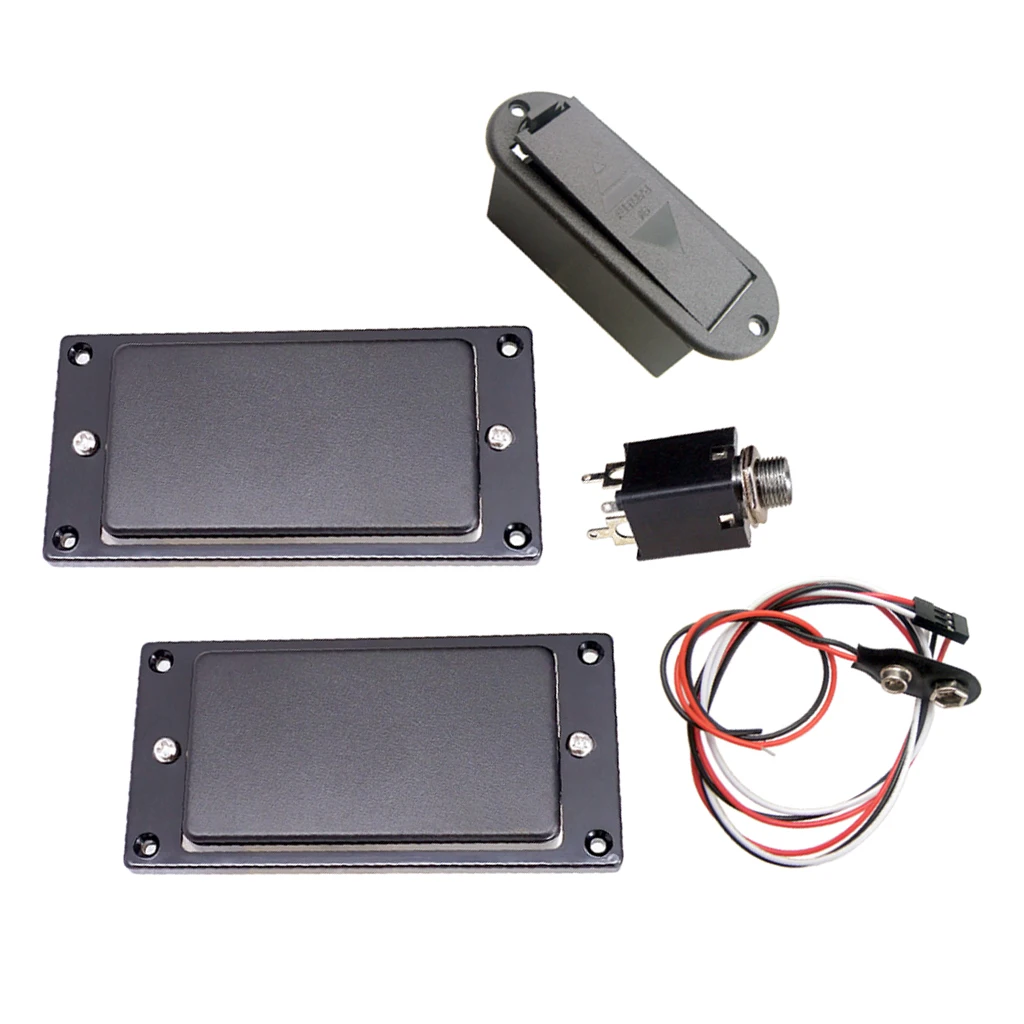 

Active Pickup Battery Cover Humbucker Pickups for 6-String Electric Guitars