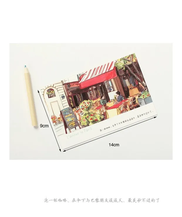 Любовь в Париже Франция ручная роспись Ретро открытка 16 шт. нежная Классическая Ретро переработанная открытка поздравительная открытка подарок домашний декор
