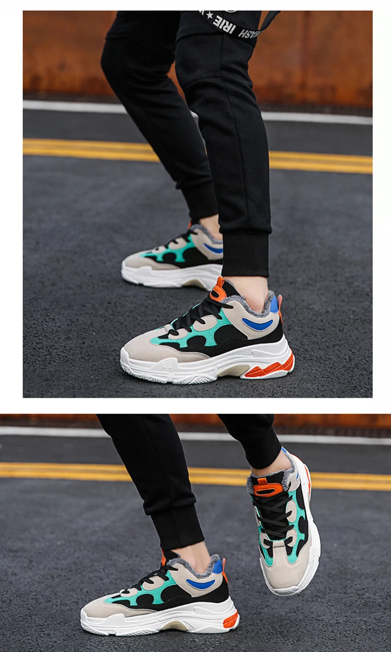 Men Boots Winter With Fur Warm Snow Boots Men Winter Boots Shoes Men Footwear Fashion sneakers Shoes