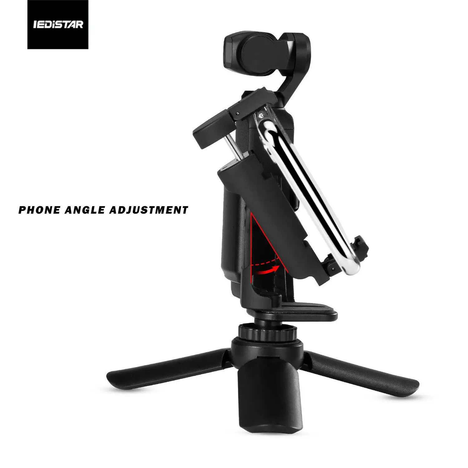 4 шт. для DJI OSMO Карманный расширенный держатель для камеры/штатива держатель для телефона - Цвет: Черный