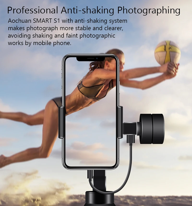 Eksprad 3-осевой ручной шарнирный стабилизатор для камеры GoPro фокус Pull зум в соответствии с режимом съемки для iPhone 11 XR XS samsung экшн Камера