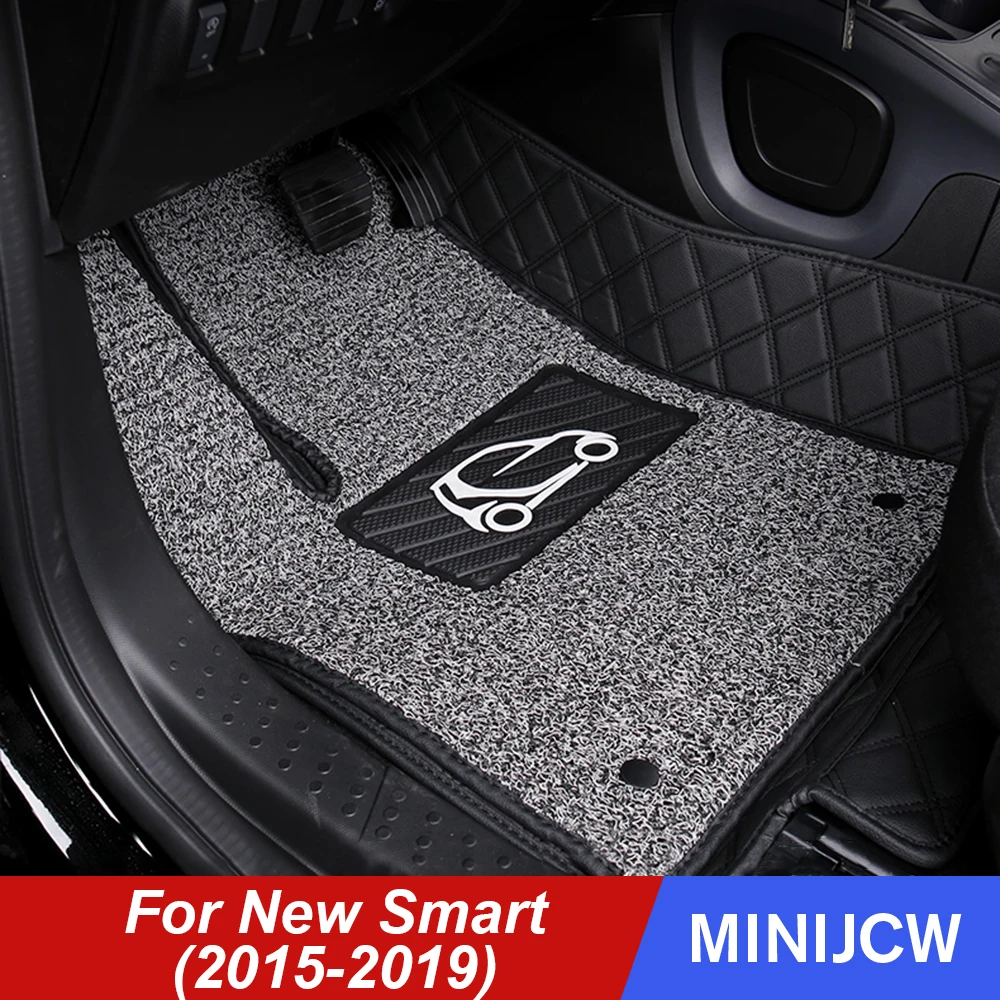 

Car Floor Mats Non-slip Foot Pad Carpet Cover For Smart fortwo forfour 453 451 Car Styling Accessories
