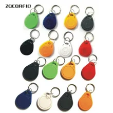 RFID IC keyfobs 13.56 MHz keychains NFC key tags ISO14443A MF 1k token tag for smart access control system