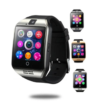 

Q18 SmartWatch Bluetooth Men Smart Watch With Big Battery Support SIM TF Card Camera for Android smart Mobile Phone Wristwatch