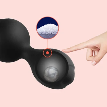 Silicone Butt Plug Anal Beads Dilator Metal Ball Inside For Men Women Couple Prostate Massager Anus Muscles Trainer But Sex Toys 5