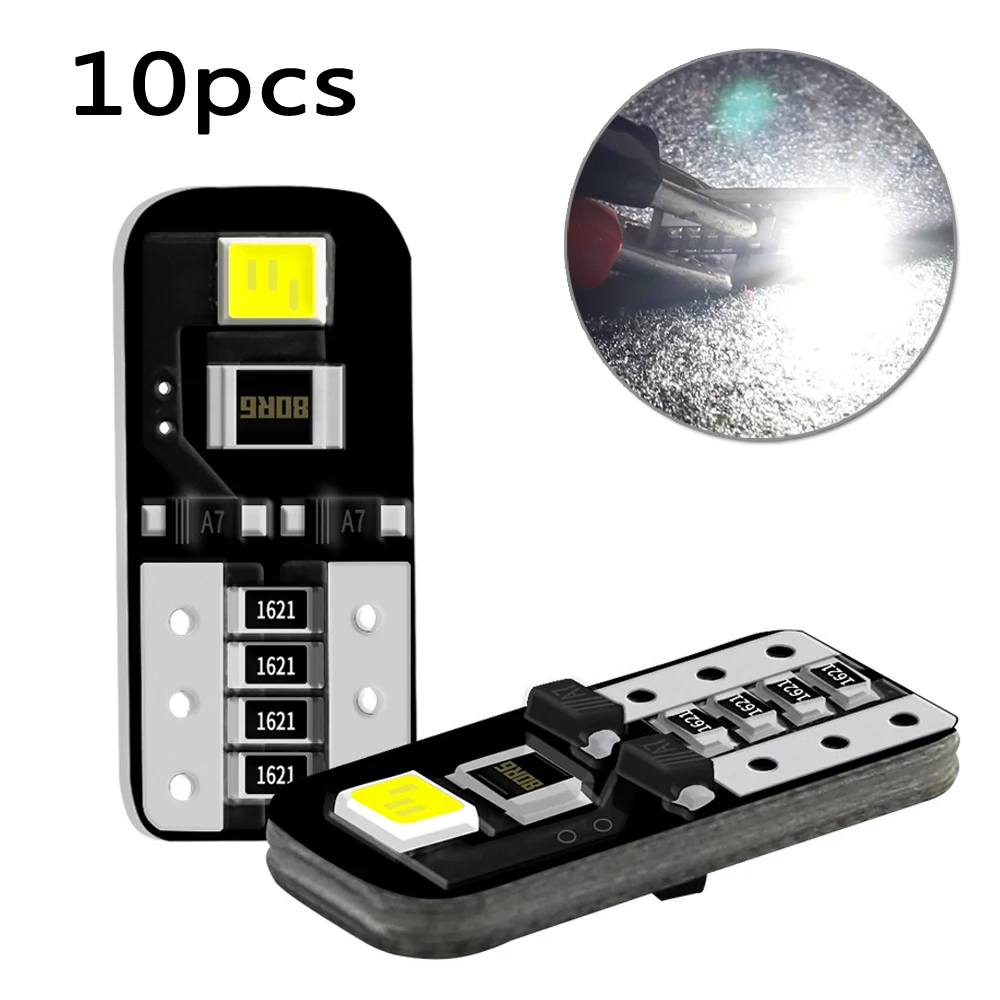 

Reading T10 LED Bulbs Lamp 194 168 LED 2835 Shockproof White Set Kit 10pcs