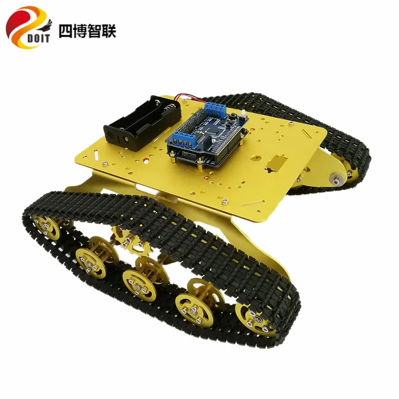 SZDOIT Wi-Fi/ручка управления металлический RC робот танк шасси комплект espduклассический контроль с TS300 гусеничный Автомобиль DIY для Android