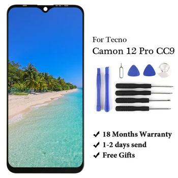 

10pcs For Tecno Camon 12 Pro CC9 LCD Display Touch Screen Digitizer Assembly For tecno camon 12pro cc9 screen replacement