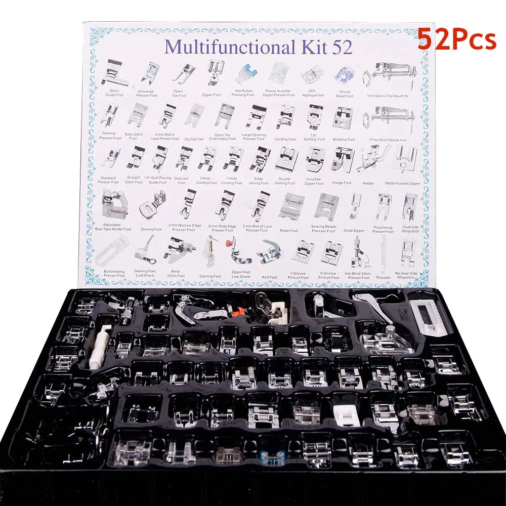 INNE 16-72pcs/Set Sewing Machine Accessories Presser Foot Supplies