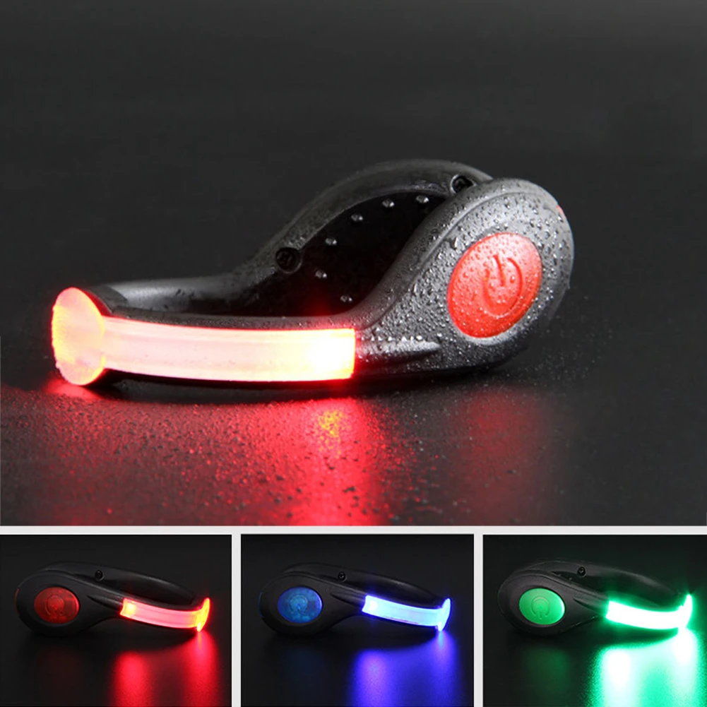 

Outdoor Safety Signal Shoe Cover Warning Light Luminous Rechargeable LED Clip Light Reflective Night Running Gear For Runner