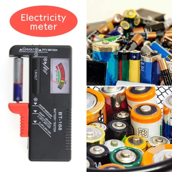 

BT168D Digital Battery Capacity Tester LCD BT-168D Checker for 9V 1.5V AA AAA Cell C D 18650 Batteries K