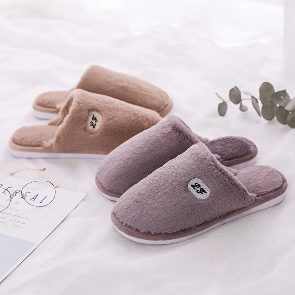 Мужские парные однотонные теплые Нескользящие домашние тапочки мягкая комнатная обувь мужская обувь из флока на плоской подошве; большие размеры; zapatos de hombre