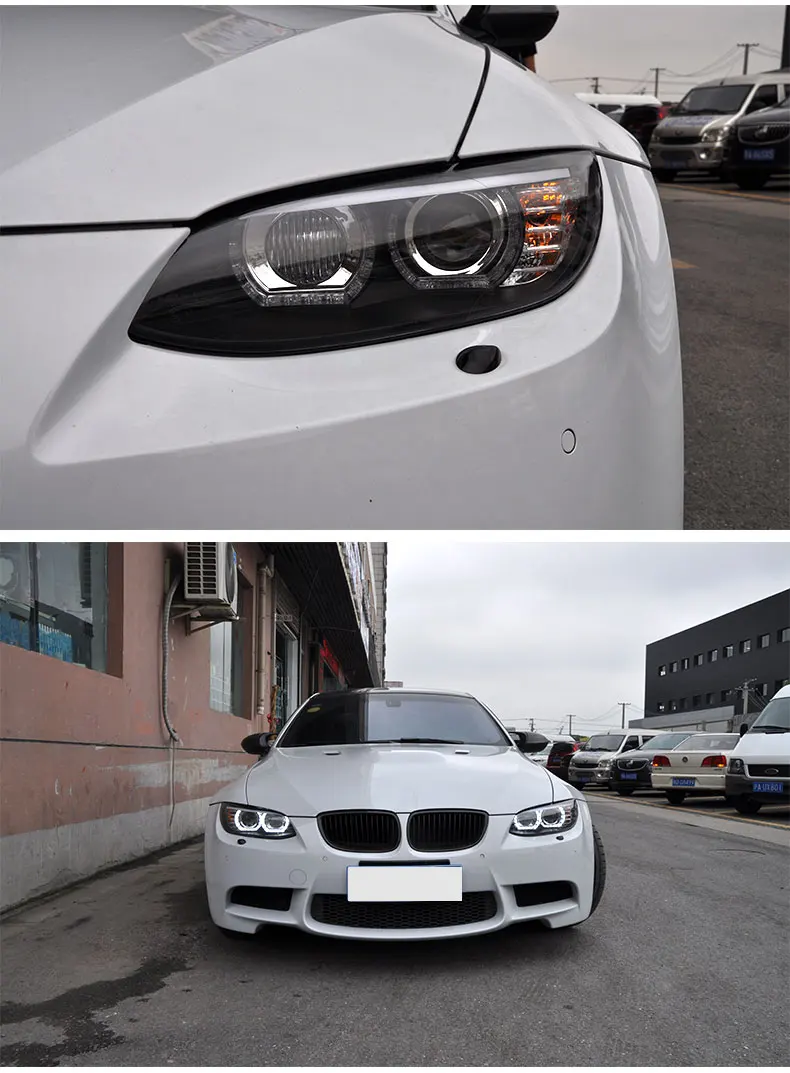 BMW E92 Headlights 2006-2012 E93 Headlight 330I 335I DRL Hid Head lamp