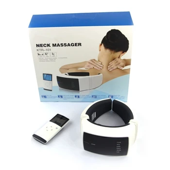 

Remote control rechargeable 6 Pulse Electric neck massage with three working modes for physiotherapy