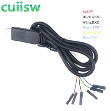 Ft232 linha de escova usb para ttl linha de cabo serial adaptador elétrico ftdi chipset computador ft232rl