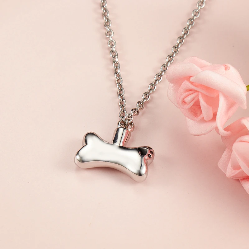 Модное ожерелье из нержавеющей стали s Pet Dog Bone/Колье из когтей для женщин/мужчин пепел мемориальная урна ожерелье s Подвески памятный сувенир для кремации