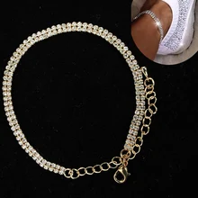 Модный красивый ножной браслет; аксессуары для обуви; 1 шт.; обувь с украшением в виде кристаллов; женская обувь; блестящие декоративные аксессуары; Прямая поставка