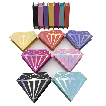 

Eyelash Packaging Diamond Shaped Eyelash Box Eyelash Extension Kit Eyelash Package Wholesale Eyelashes Set