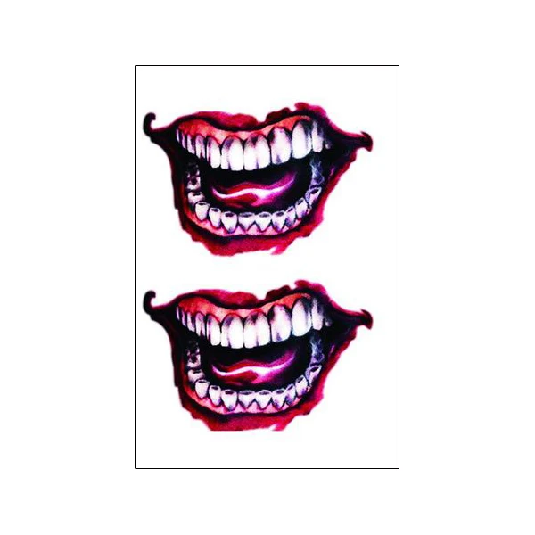 Hand Waterdichte Tijdelijke Tattoo Body Make Art Sticker Joker Cosplay Lachen Glimlach Ontwerp Zomer Podium Halloween Dag Geschenken Decal Aliexpress Beauty Health