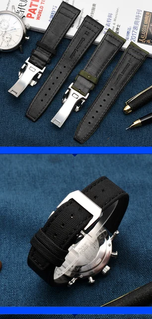 MJ-Design Cinturino Orologio Cinturino Orologio 18mm Pelle Vitello Nero - Made In Germany Con Fibbia Argento Cinturino Nero Fibbia Argento - Foto 5