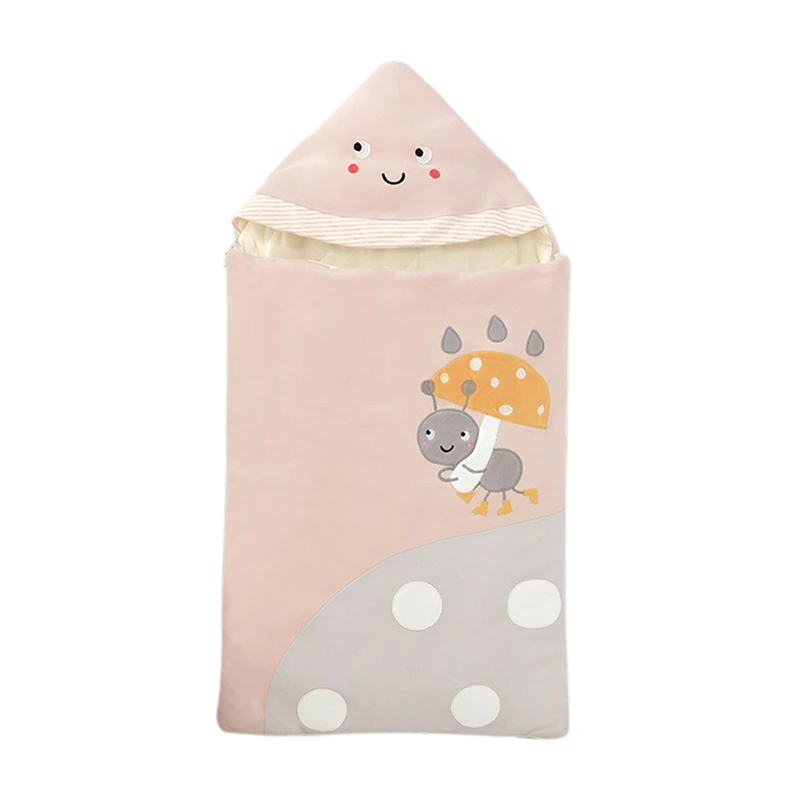 Для младенца хлопкоывй, теплый спальный мешок для малышей Зимние Детские коляски спальные мешки с мотивами из мультфильмов, для новорожденных пеленать Одеяло Обёрточная бумага детское постельное белье - Цвет: 3