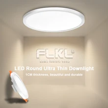 

LED Panel Light Round Ultra Thin LED Downlight AC220V 6W 8W 15W 20W LED Ceiling Recessed Light For Indoor Bathroom Illuminate