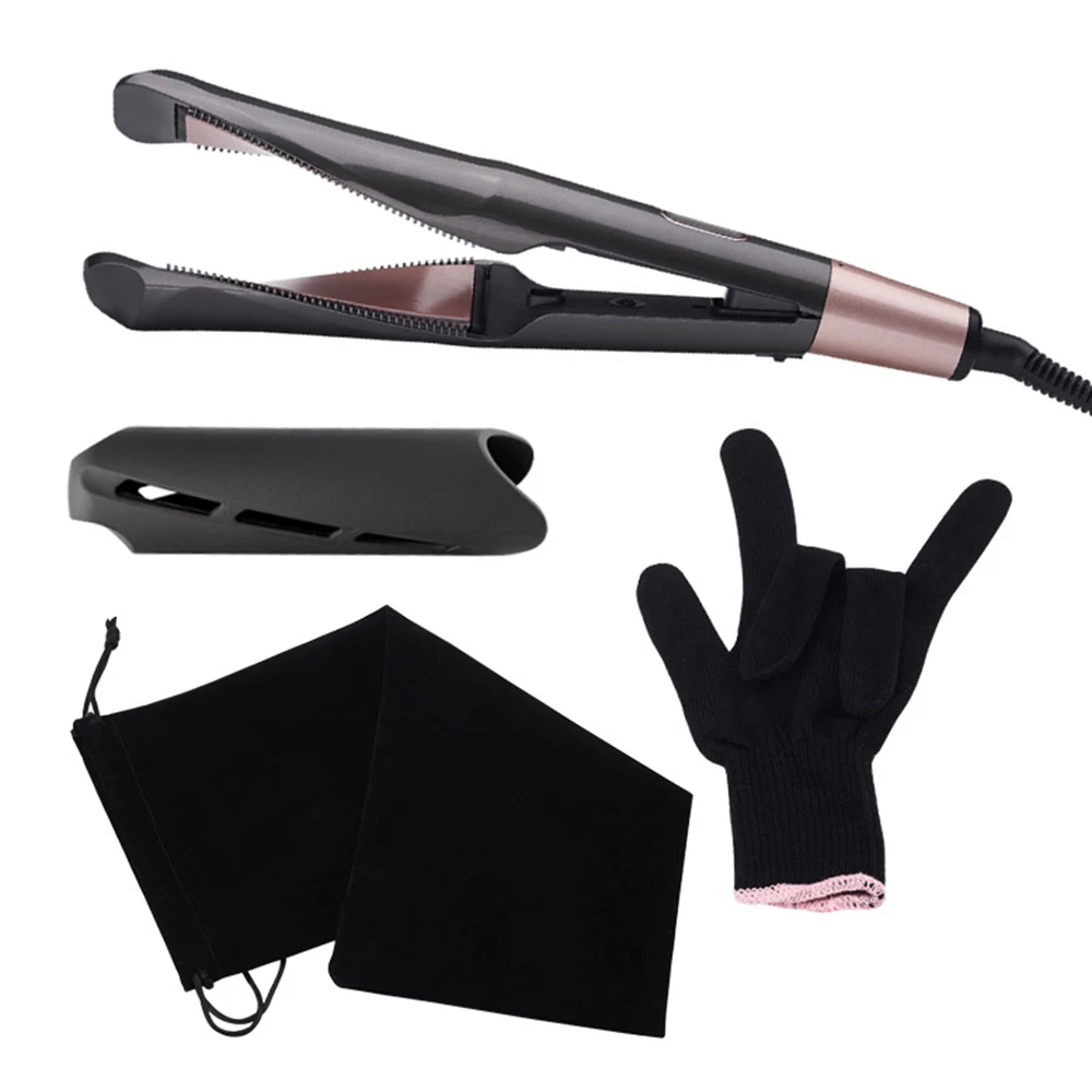 

Professional Iron Flat Hair Straightener LCD Thermoregulation Ceramic Twisted Hair Curler 2 in 1 Curling DIY Styling Tool Women