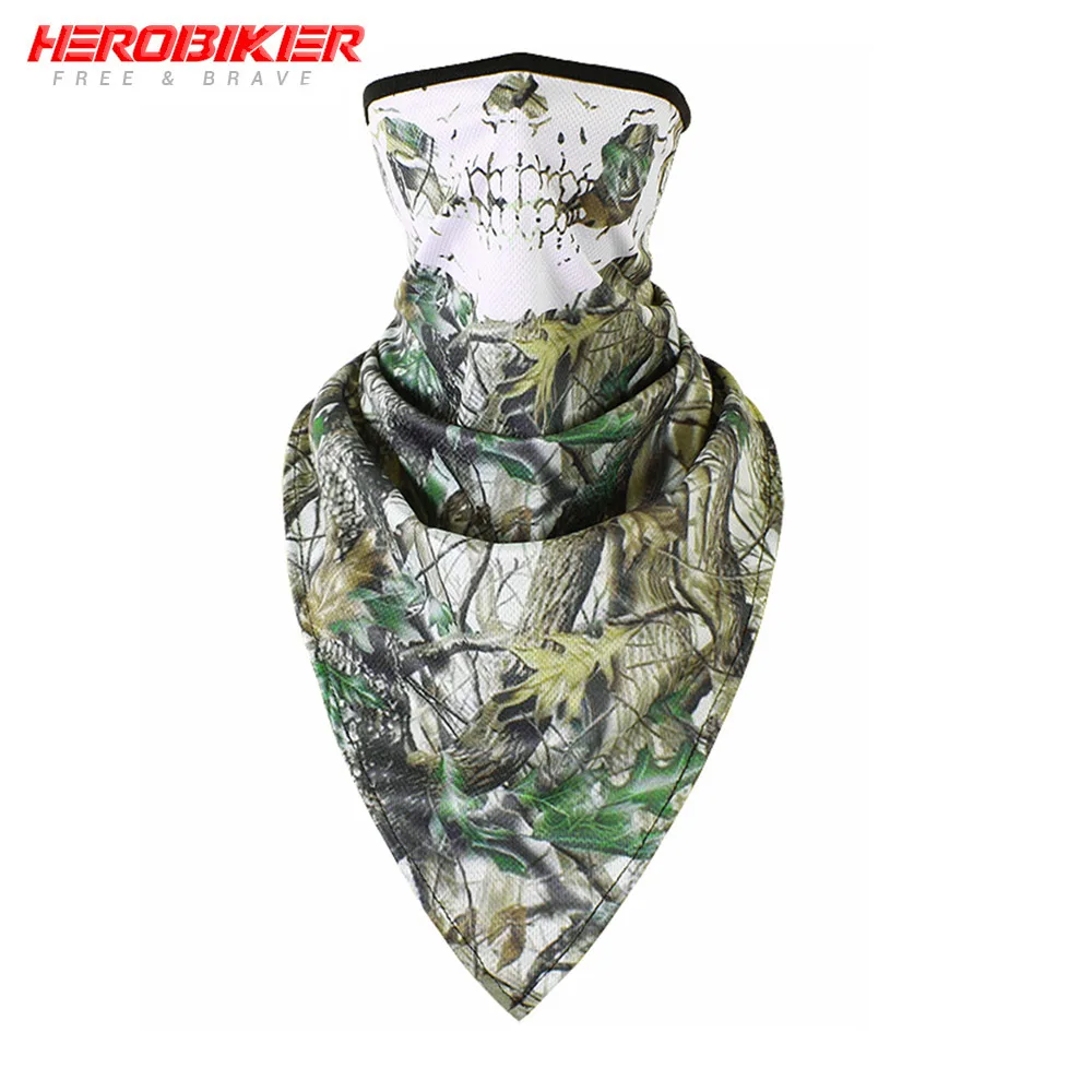 color04 HEROBIKER,, Балаклава, мото, мотоциклетная, лицевая маска, дышащая, мотоциклетная, многофункциональная, мото, полумаска, быстросохнущая, моторная, Sjaal - Цвет: color04