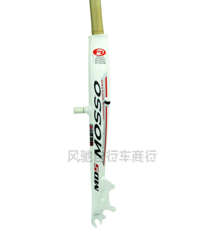 MD5 white red Новая модель Mosso M5 MD5 M5E M5EV M6 MTB вилка для горного велосипеда v+ дисковый тормоз 2" 27,5" 2" Передняя жесткая Сверхлегкая вилка для велосипеда - Цвет: MD5 white red