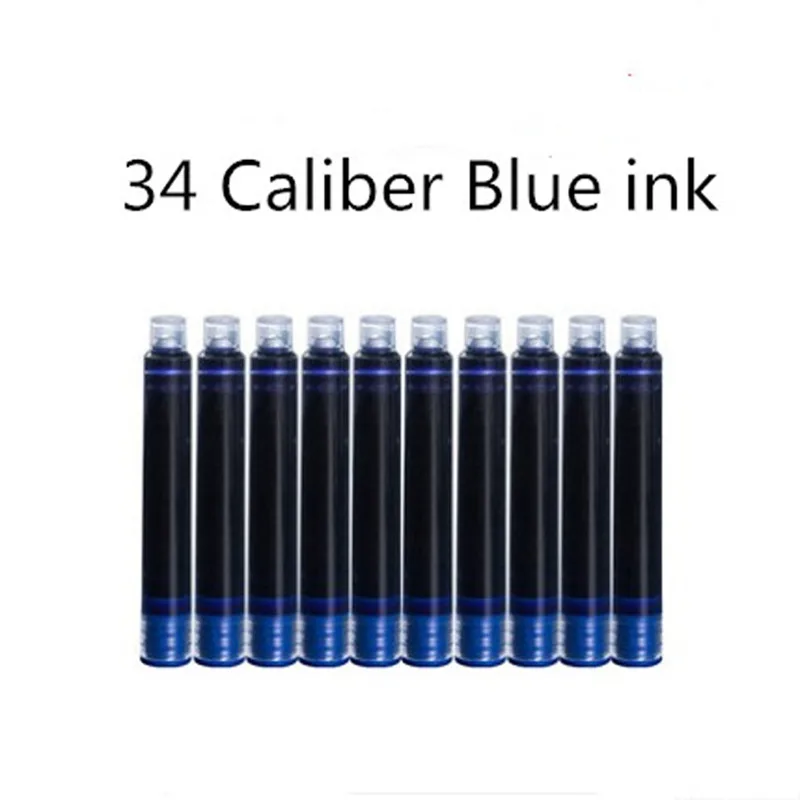 2.6/3.4mm Disposable Fountain Pen Ink Cartridge Pen Refill Black/Red/Blue Ink Set School Office Supplies Stationery Gifts 10pcs