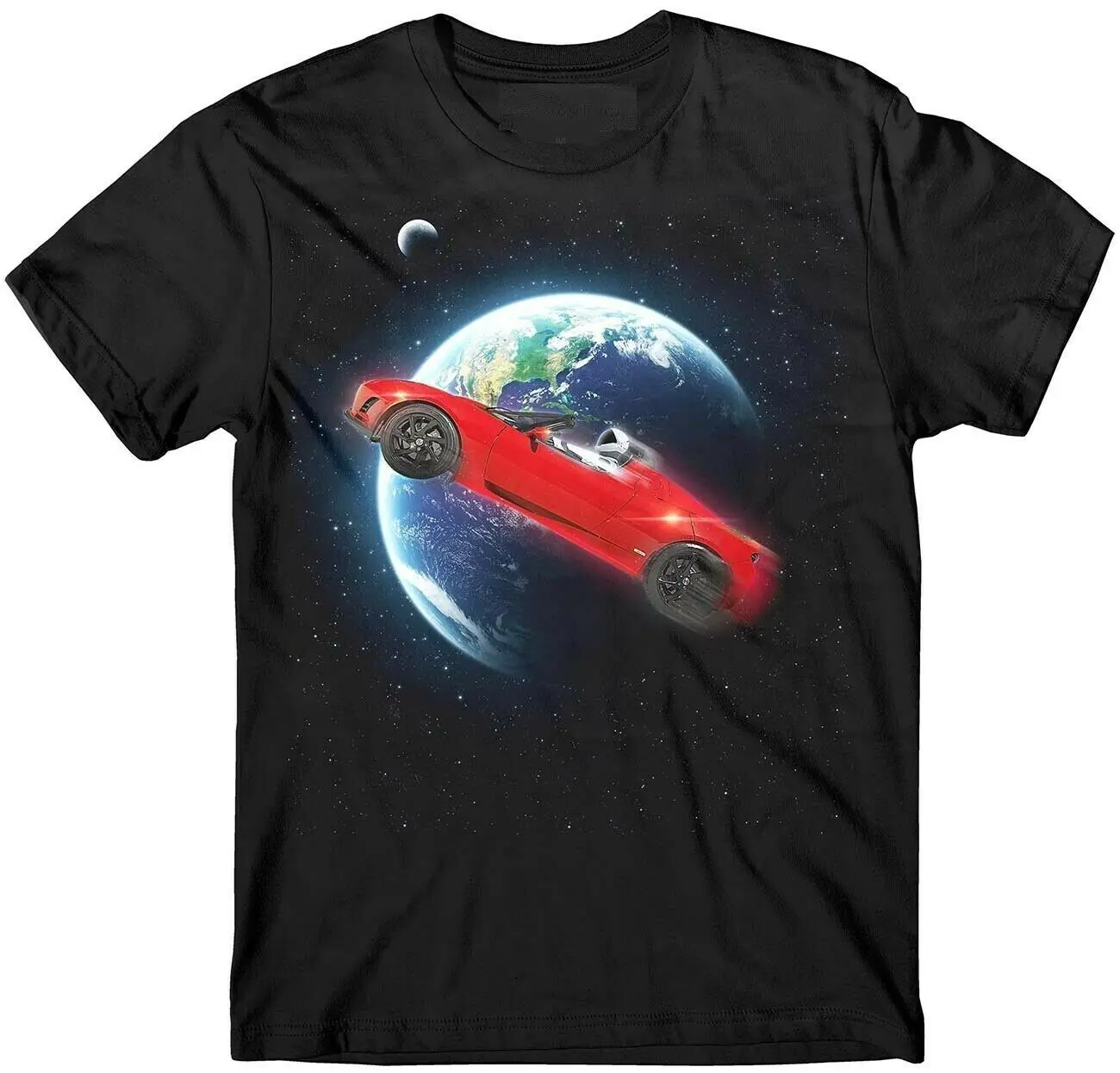 Футболка SpaceX искусственная футболка арбуз мусс Tesla Falcon Heavy | Мужская одежда