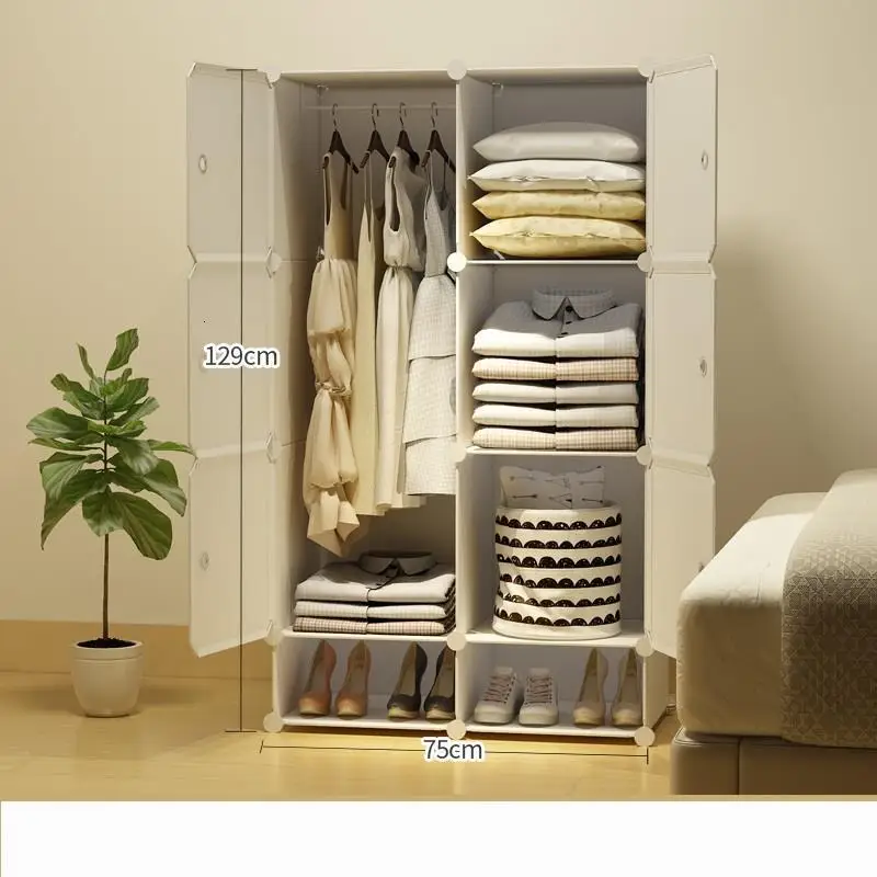 Per La Moveis Para Casa Gabinete Armadio Armario Ropero Szafa Meuble Rangement Closet De Dormitorio Guarda Roupa Mueble Wardrobe - Цвет: Version B