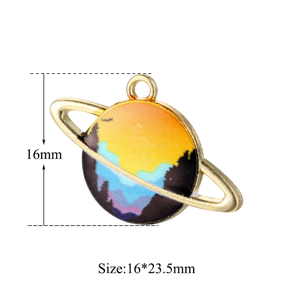 JA083x5 5 шт./лот DIY Морская звезда Дельфин раковина Вселенная земля Эмаль Шарм Подвески ювелирных изделий в поисках подвески - Окраска металла: JA083x5