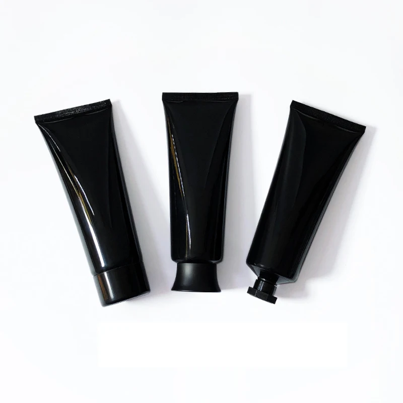 

30pcs100g Black Empty Soft Tube For Cosmetic Packaging 100ML Lotion Cream Plastic Bottle Facial Cleanser squeeze Containers Tube
