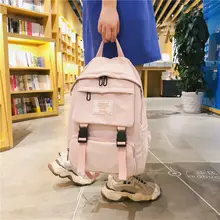 2020 Teen School Bags for Teenage Girls Backpack Women Student Bag School Bookbags Lightweight Canvas College Bagpack Green