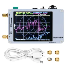 Nano VNA портативный Векторный анализатор цепей 50 кГц-900 МГц Функция касания экрана коротковолновый MF HF антенна УКВ, СКВ анализатор стоячая волна