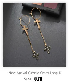 Длинные висячие серьги в стиле панк с крестиком и кристаллами, золотые, серебряные серьги ручной работы с кисточками, модные массивные ювелирные изделия