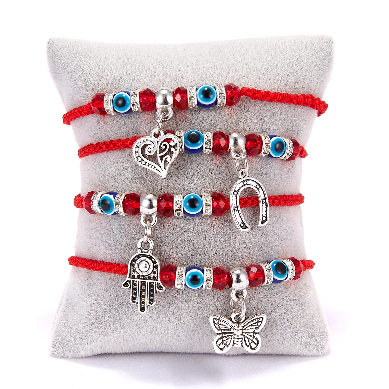 Турецкий Дурной глаз браслеты для женщин Красный String браслеты с амулетом Хамса плетёный браслет ручной работы браслет на удачу женские ювелирные изделия дружбы