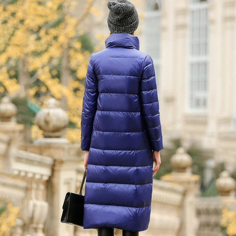 Fitaylor Women Down Jacket Long Coat Winter Warm