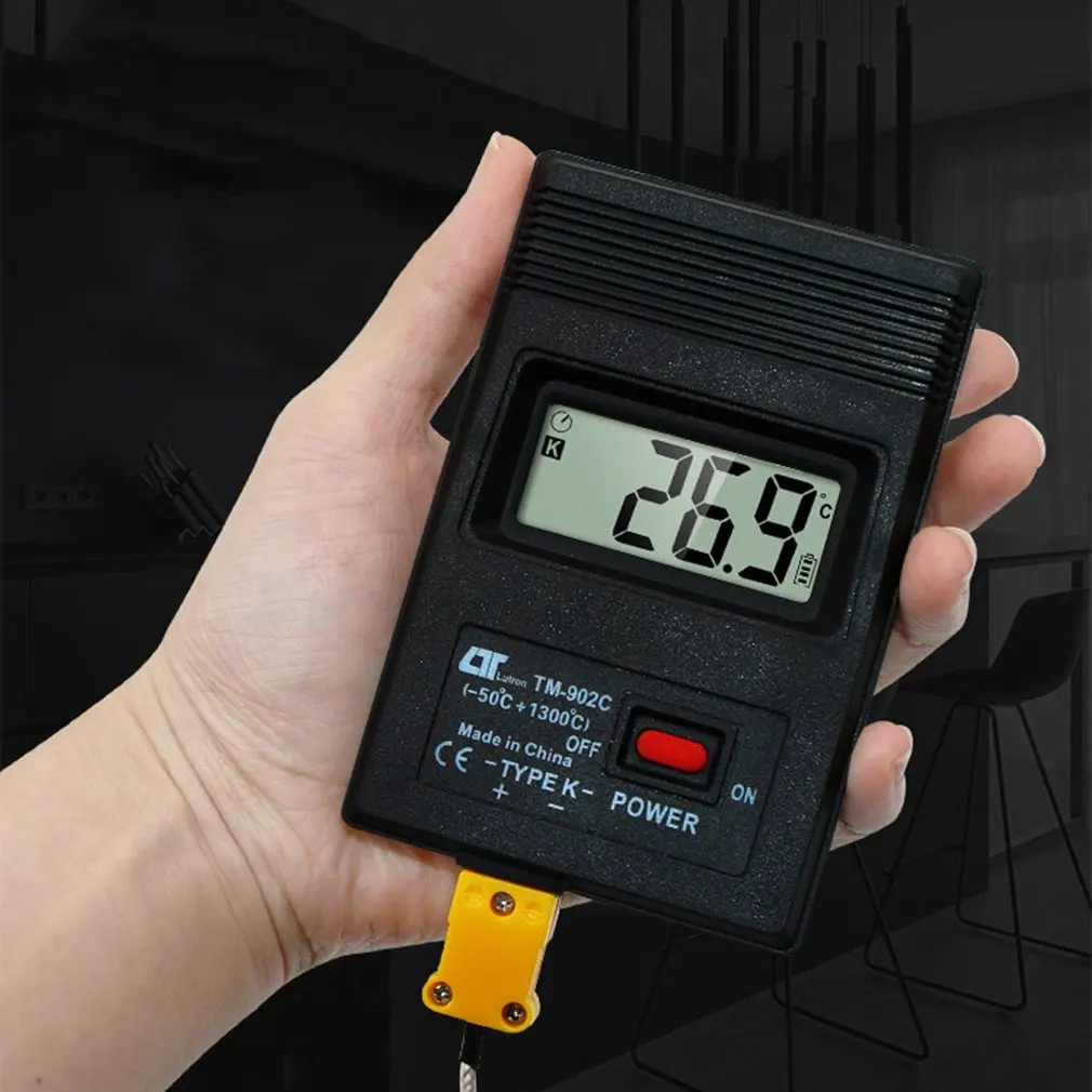 Tm-902C измеритель температуры Tm902C цифровой K Тип термометр датчик термопары детектор датчик