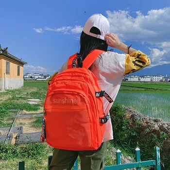 

Women Backpack School-Bags Large-Capacity Multifunction Vintage Black Teenage Girls Casual