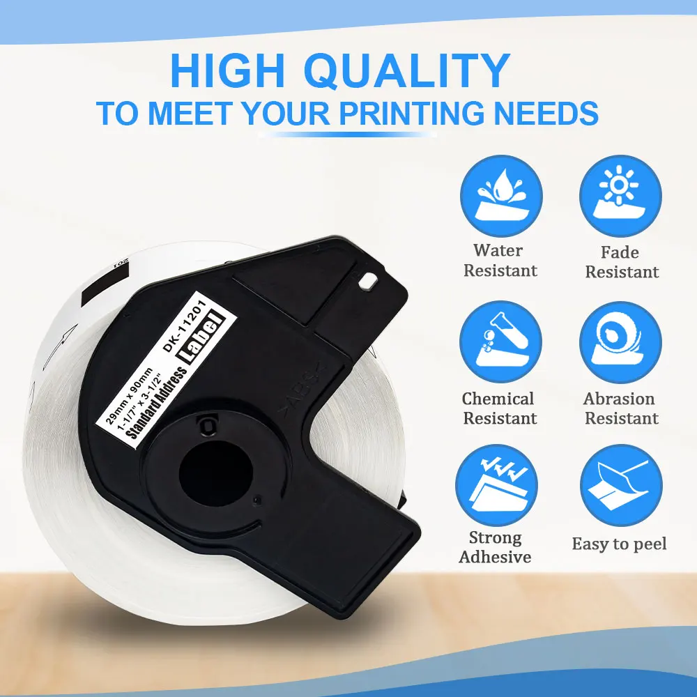 Labelwell DK 11201 29 мм * 90 400 шт. совместимая с этикетками Brother фотобумага для принтера