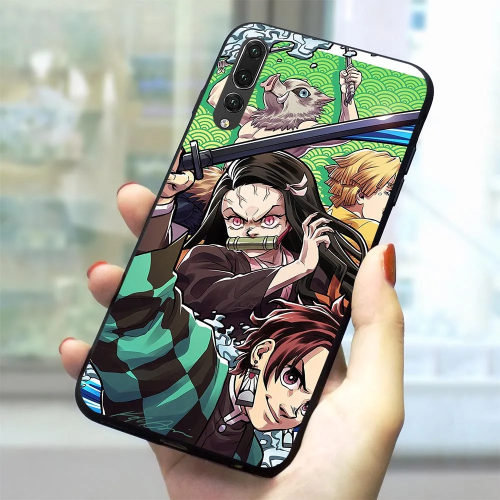 Anime Kimetsu No Yaiba Phone Case For Huawei Honor Cover Y6 Y7 Y9 Nova 3 3i 4 5i 6a 7a Pro Honor 8 9 10 Lite View Pro 9x Fitted Cases Aliexpress